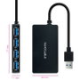 Nano Cable Hub USB 3.0 con 4 Puertos USB-A, Interfaz Plug & Play, Negro - 10.16.4403